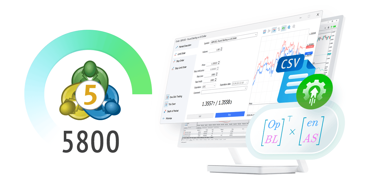 MetaTrader 5 平台更新 Build 5800：重新设计的交易对话框以及 MetaEditor 中改进的 CSV 操作功能